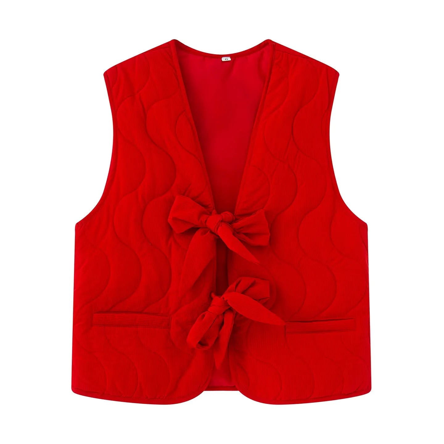 Zwart Gewatteerd Dames Vest met Knoopsluiting en Twee Zijzakken – Comfortabel en Stijlvol 3