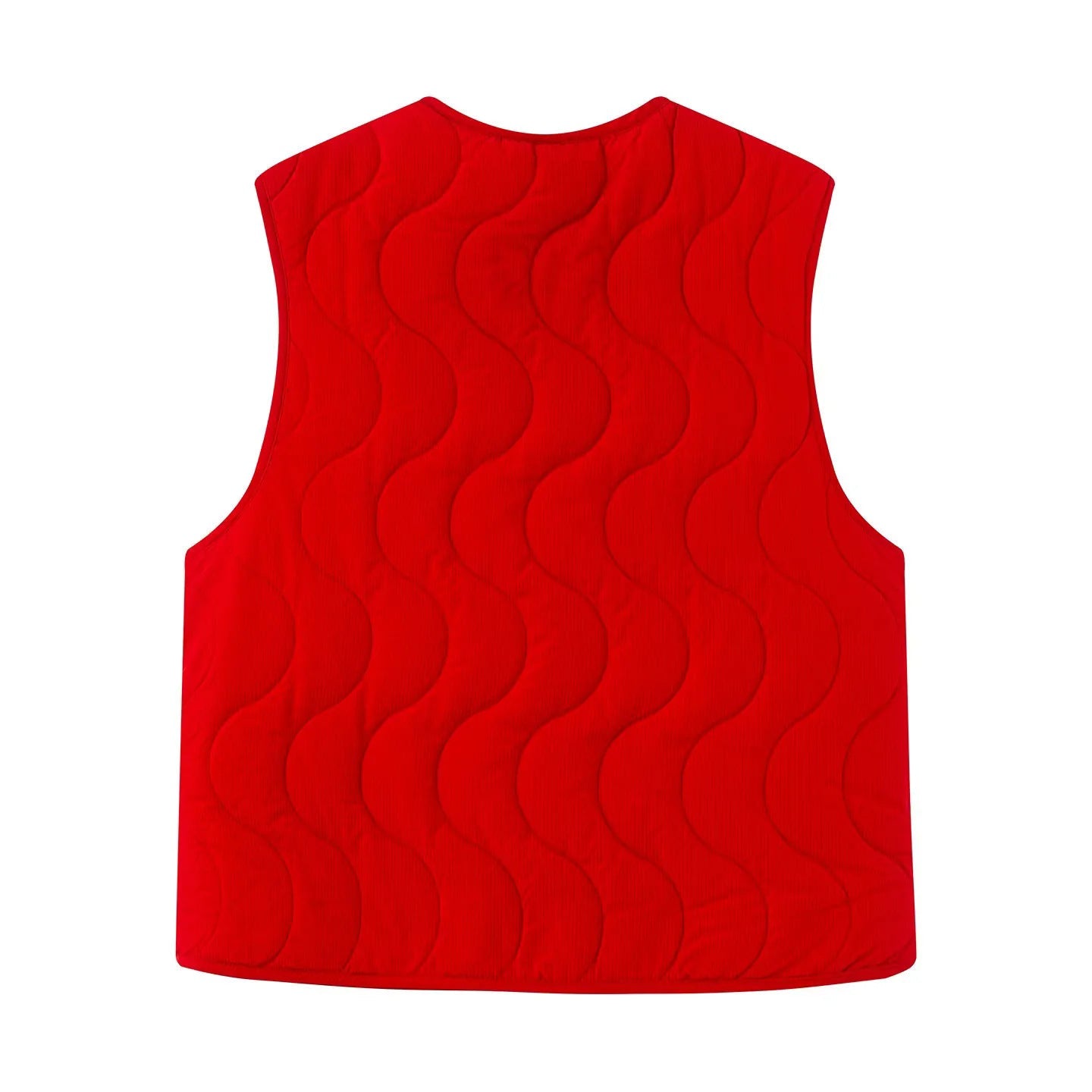 Zwart Gewatteerd Dames Vest met Knoopsluiting en Twee Zijzakken – Comfortabel en Stijlvol 4