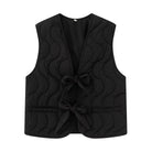 Zwart Gewatteerd Dames Vest met Knoopsluiting en Twee Zijzakken – Comfortabel en Stijlvol 7