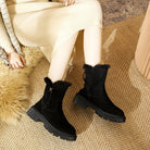 Zwarte Dames Laarzen met Bontvoering en Antislipzool – Stijlvol en Comfortabel voor de Winter 3