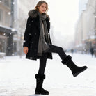 Zwarte Dames Laarzen met Ritssluiting en Ondersteunende Zolen – Waterdicht en Comfortabel 3