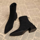 Zwarte Dames Laarzen van Leer met Slank Profiel en Puntige Neus - Elegante Winterlaarzen 5