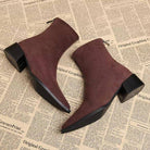 Zwarte Dames Laarzen van Leer met Slank Profiel en Puntige Neus - Elegante Winterlaarzen 8