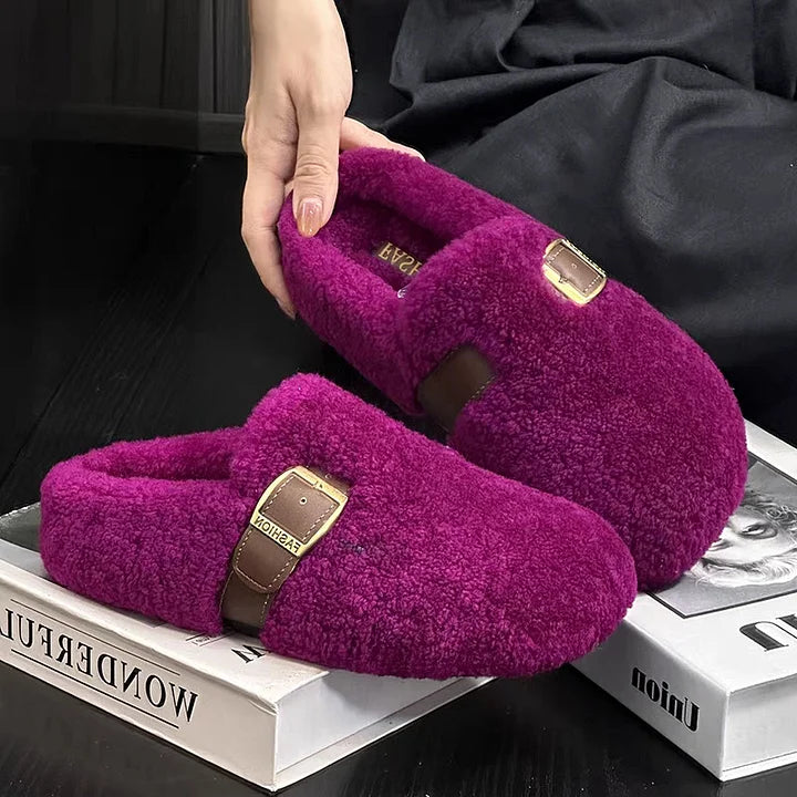 Warme Lamswol Schoenen in Feeënstijl – Comfortabele & Magische Winter Slippers voor Dames 2
