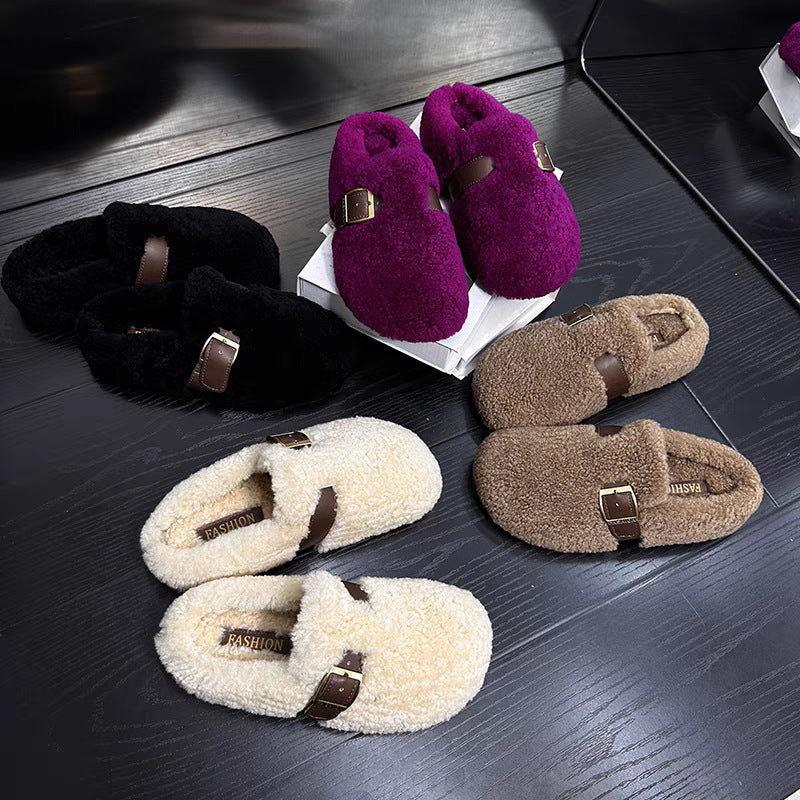 Warme Lamswol Schoenen in Feeënstijl – Comfortabele & Magische Winter Slippers voor Dames 6