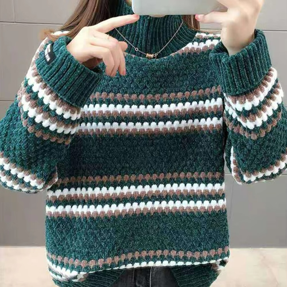 Elegante Trui met Kraag voor Dames – Zacht en Comfortabel voor Winterdagen