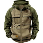 Heren Hoodie met Rits en Meerdere Zakken – Comfortabele Outdoor Hoodie voor Casual en Avontuurlijke Gelegenheden 4