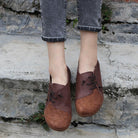 Leren Dames Loafers – Casual Instapschoenen met Platte Zool in Bruin 2
