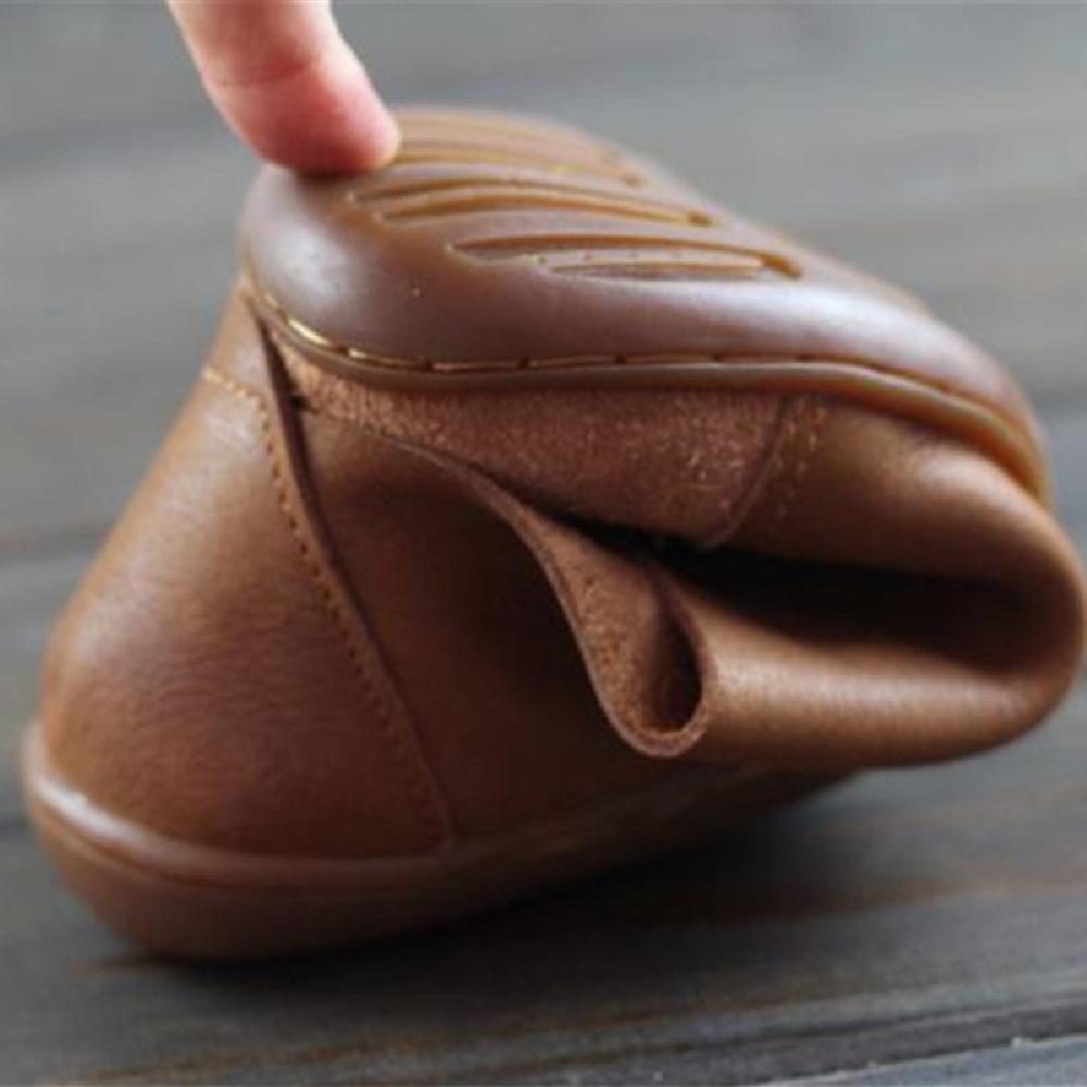 Leren Dames Loafers – Casual Instapschoenen met Platte Zool in Bruin 6