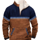 Comfortabele Trui met Halve Ritssluiting en Kangoeroezak