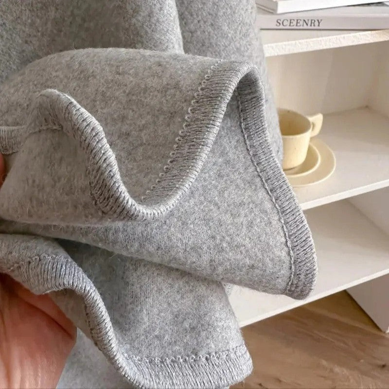 Lange Poncho Sjaal – Zachte & Elegante Wolmix Sjaal voor Dames met Veelzijdig Design 7