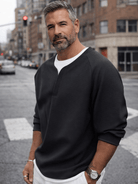 Witte Blouse Heren | Katoenmix met Witte Kraag, Casual Elegantie